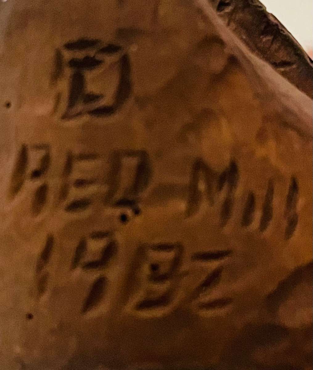 Red Mill wooden Duck figurine signed piece