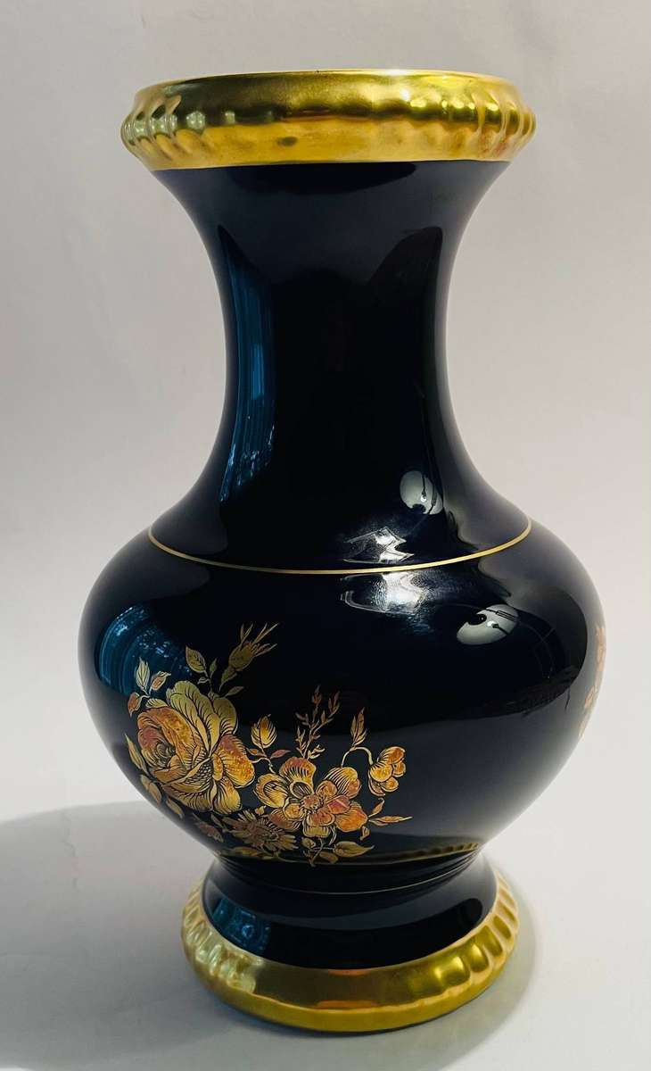 Bareuther Waldsassen Echt Colbalt vase
