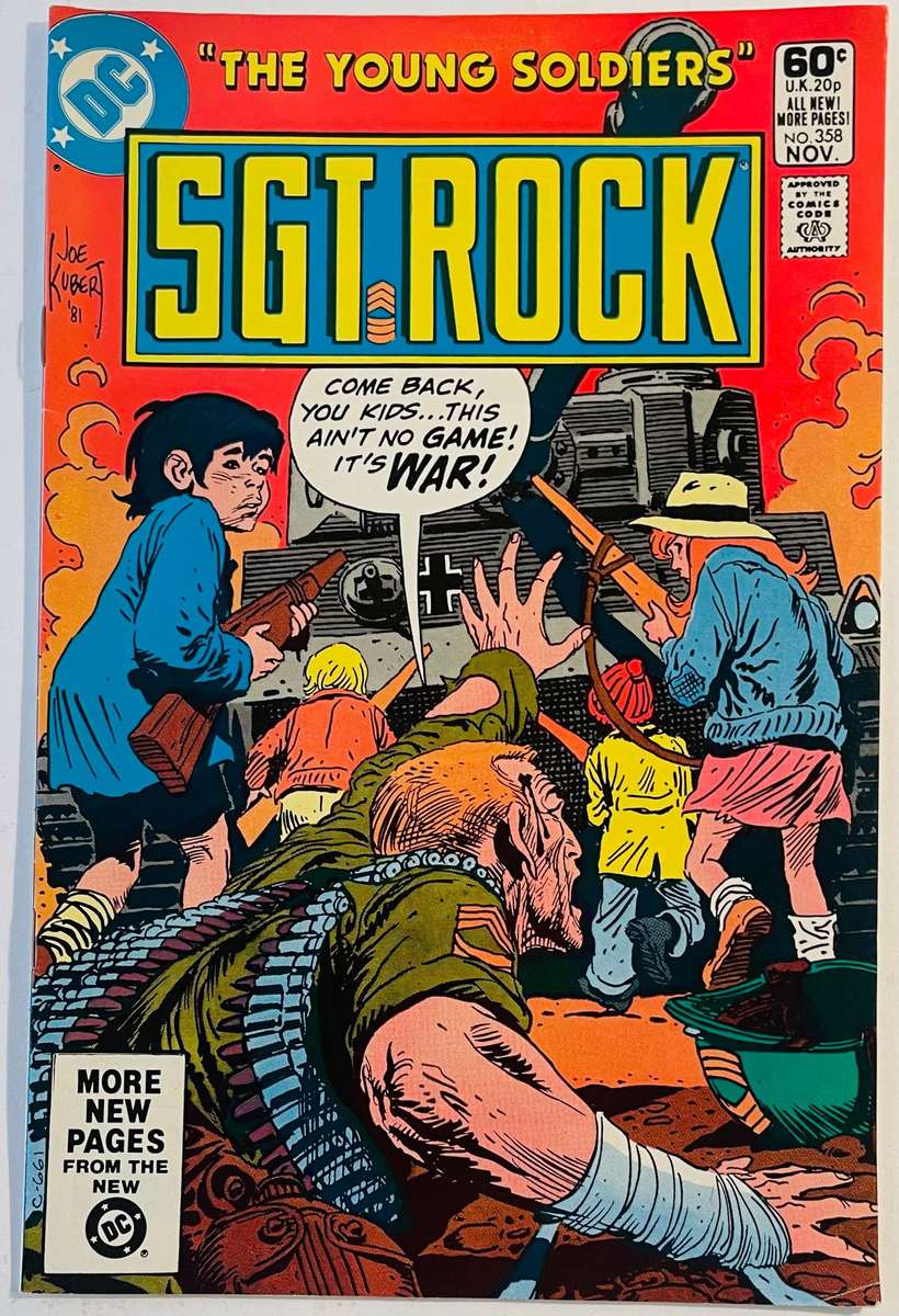 DC Comics SGT Rock issue 358 published in November 1981