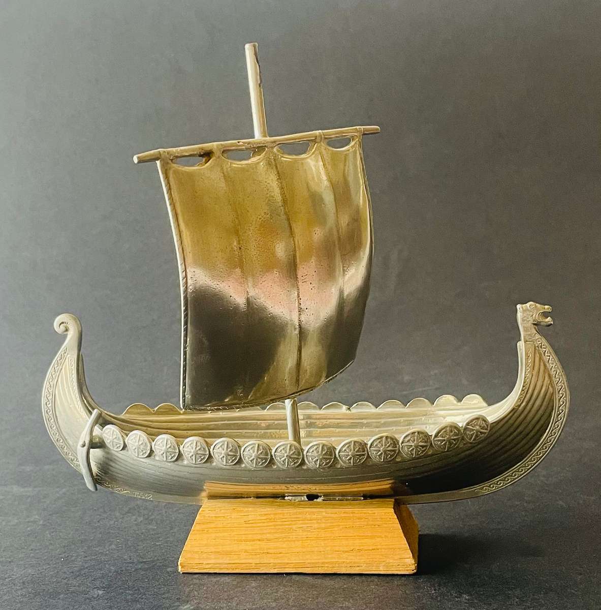 Haugrud pewter Viking boat