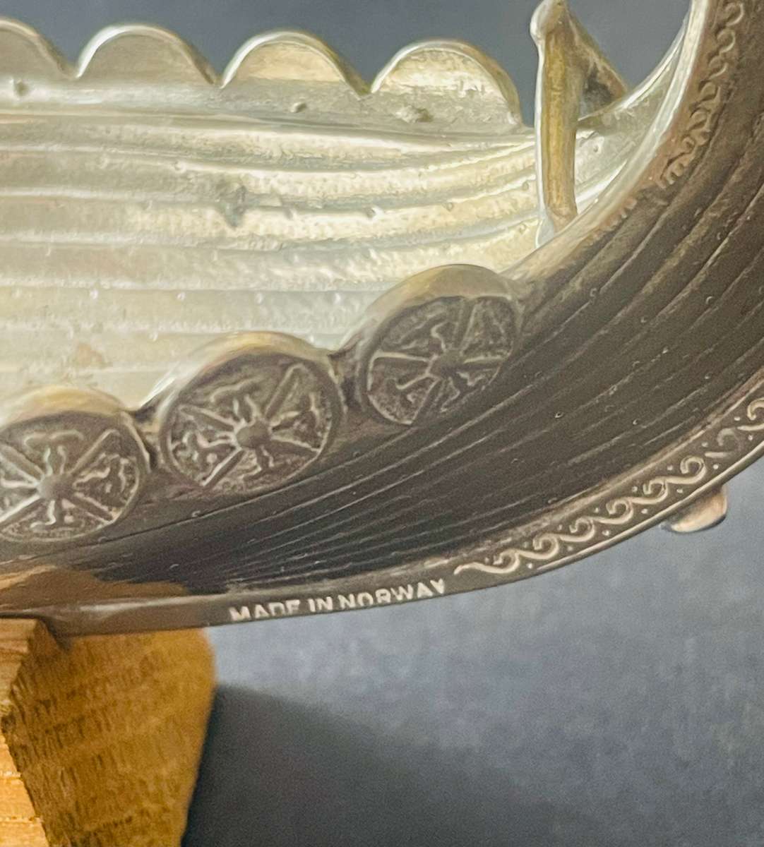 Haugrud pewter Viking boat