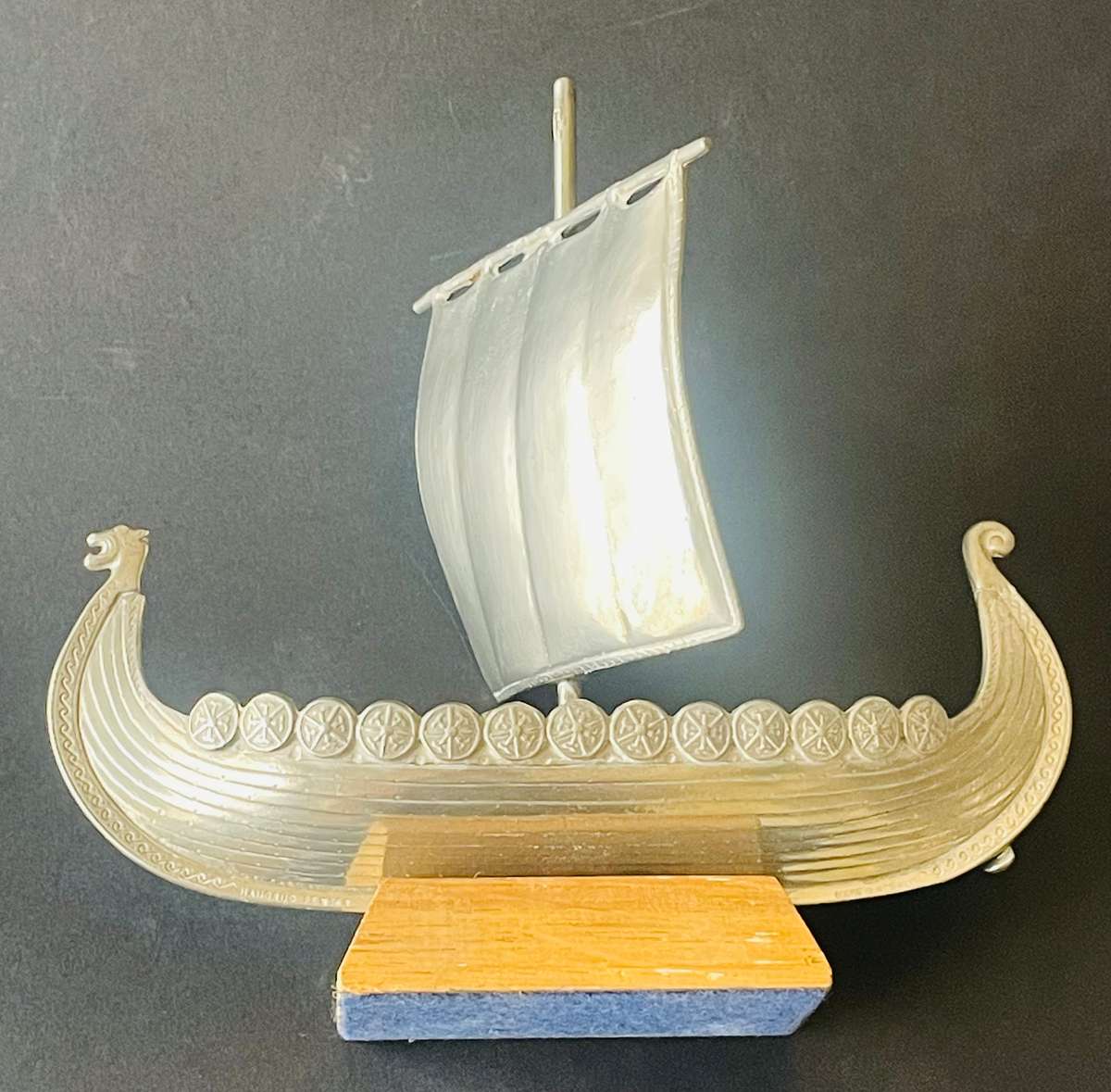 Haugrud pewter Viking boat
