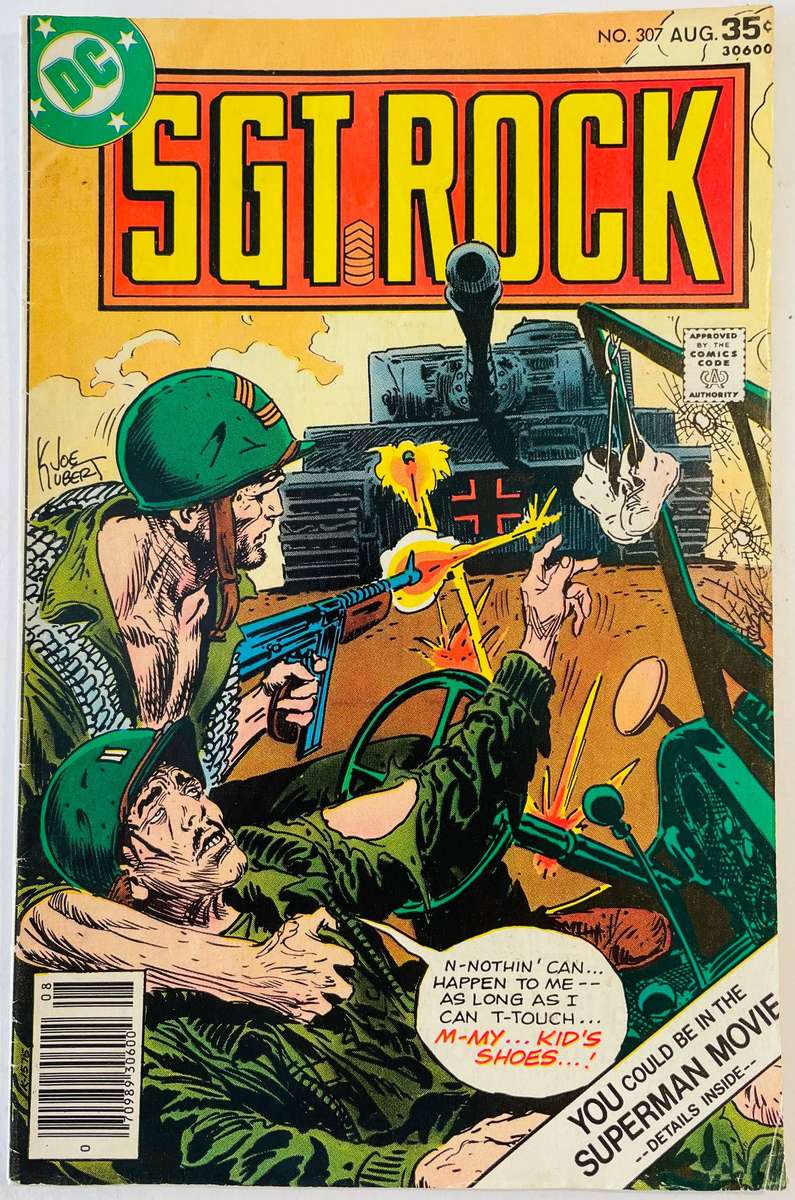 DC Comics SGT Rock issue 307 Published August 1977
