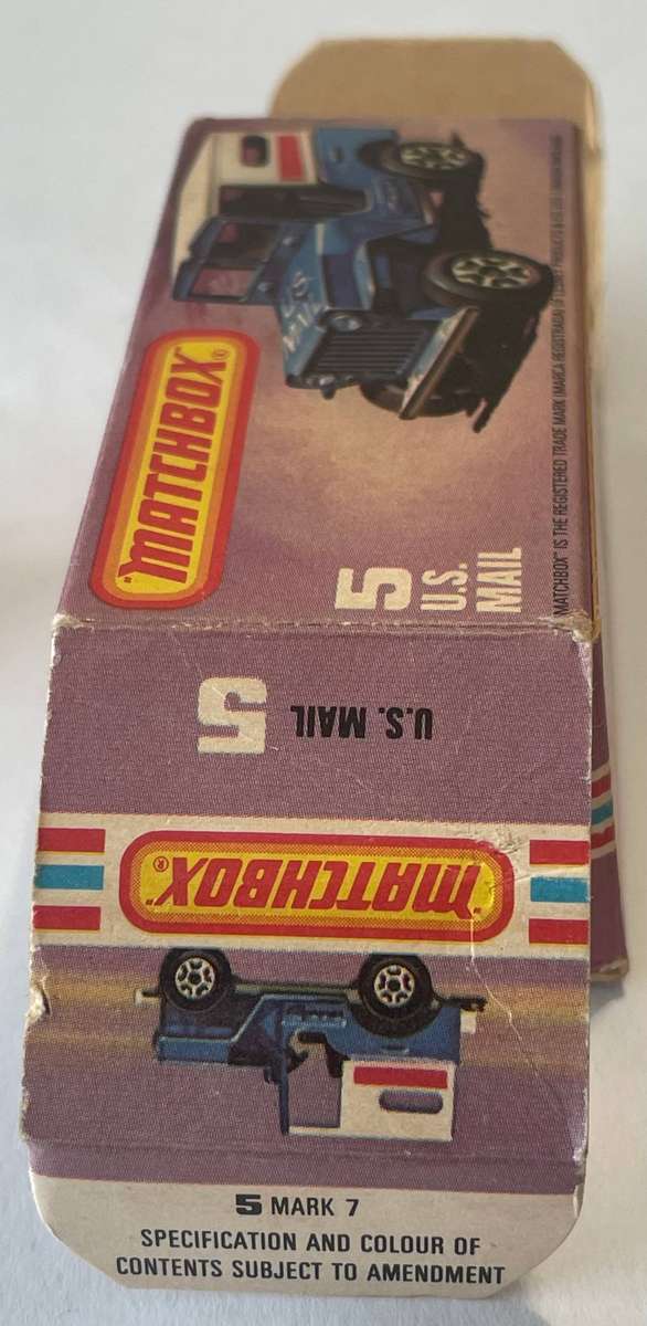 Rare Matchbox Superfast no 5 U.S. Mail truck