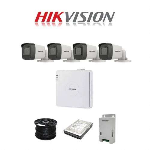 HikVision 4 Ch Turbo HD Kit -4 x HD1080P Camera - 20M Night