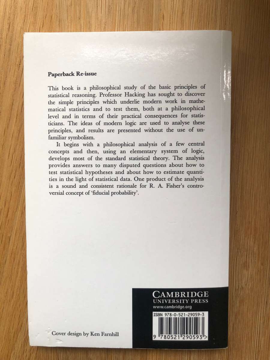 Ian Hacking - Logic of Statistical Inference