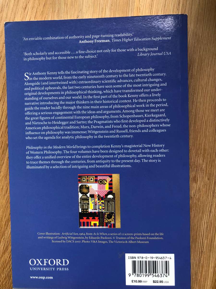 Anthony Kenny - Philosophy in the Modern World