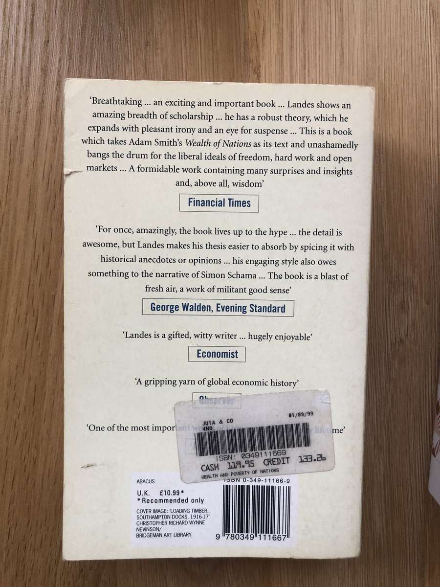 The Wealth and Poverty of Nations - David Landes