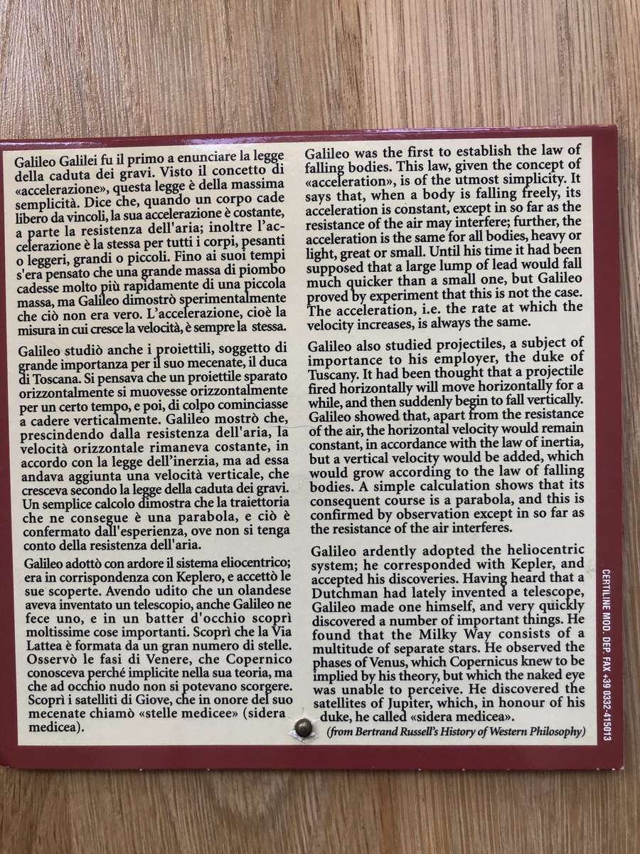 2005 Republic of San Marino - Galileo Galilei 2 Euro Commemorative