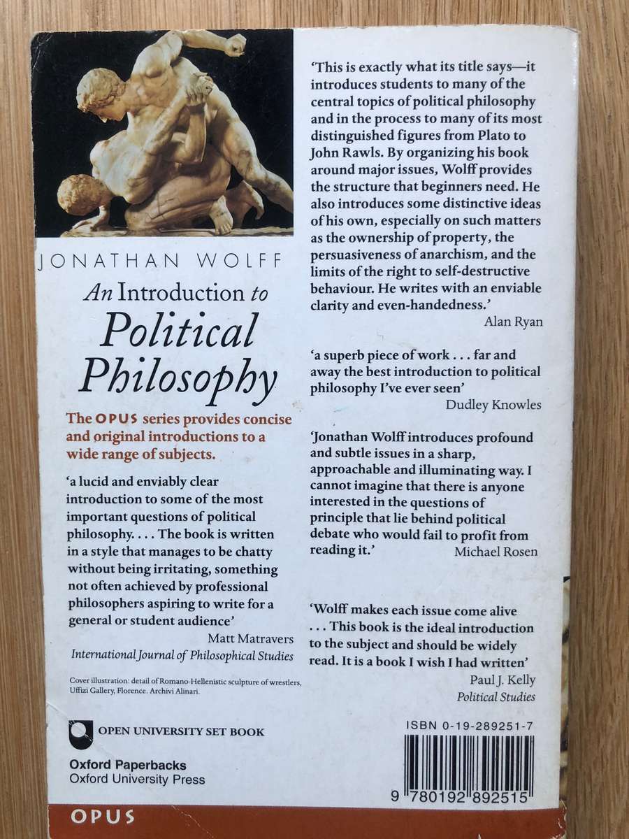 Jonathan Wolff - An Introduction to Political Philosophy