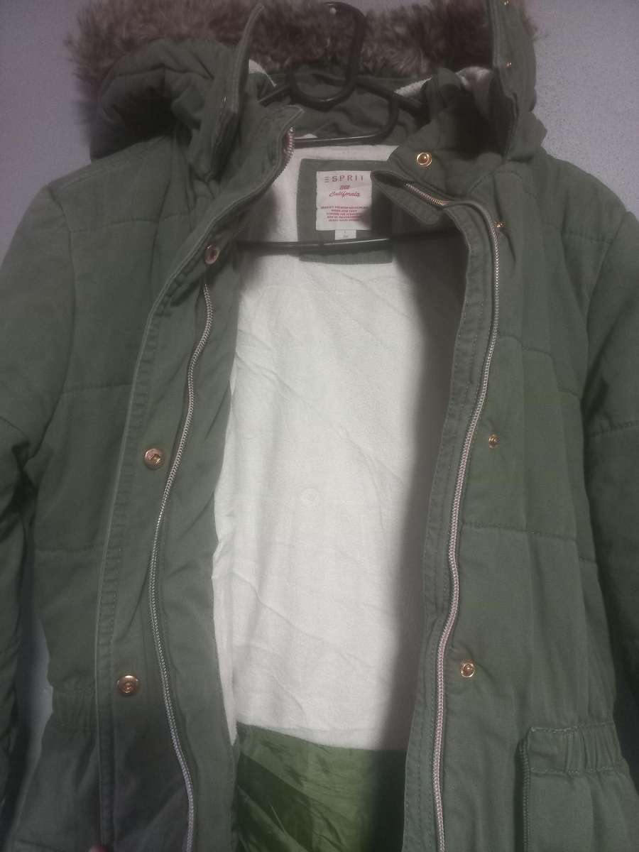 Imported Esprit khaki parka jacket