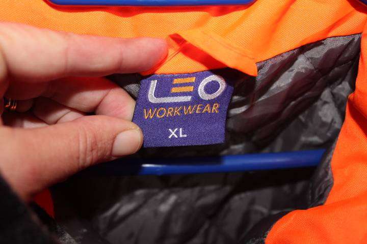 Leo Workwear Heavy-Duty Hi-Viz Winter Jacket (XL)