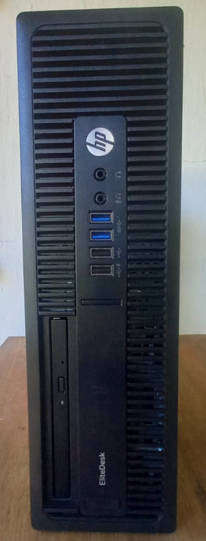 HP EliteDesk 705 G3 Small Form Factor (SFF) PC with an AMD 7th Gen A8-9600