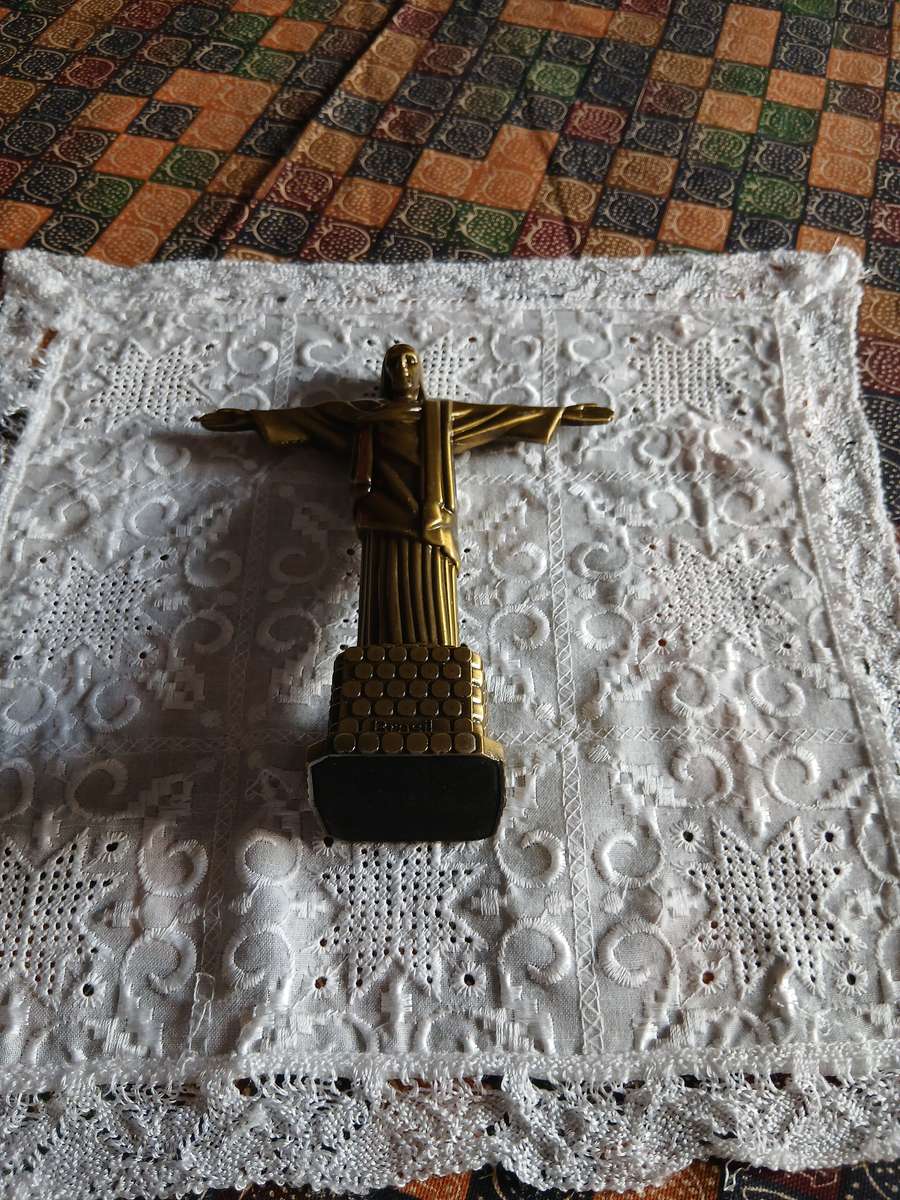 CHRIST THE REDEEMER METAL STATUE