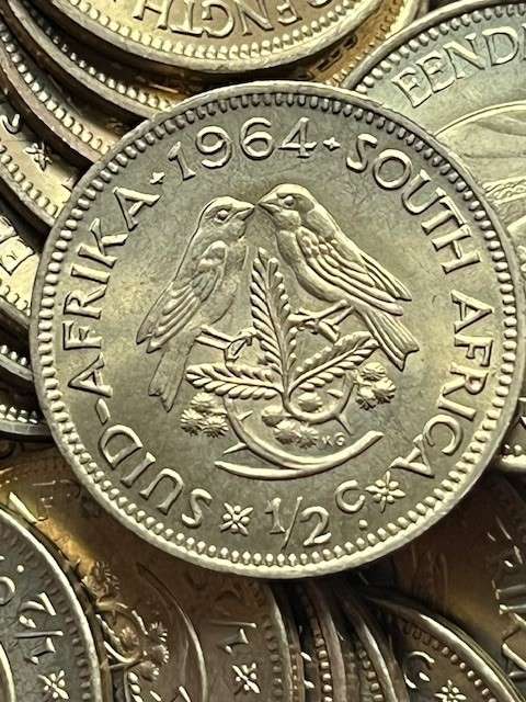 1964 RSA 1/2 cents (1st Decimal series)