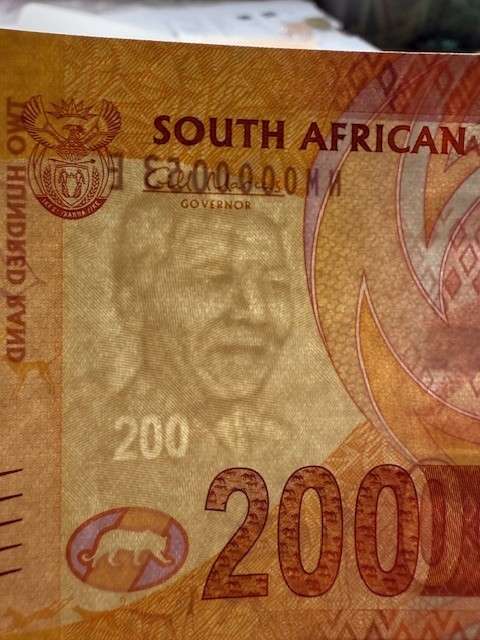 SAME SERIAL NUMBER SA BANK NOTES - PREFIX "NM" Very Low Number notes, SET No #53