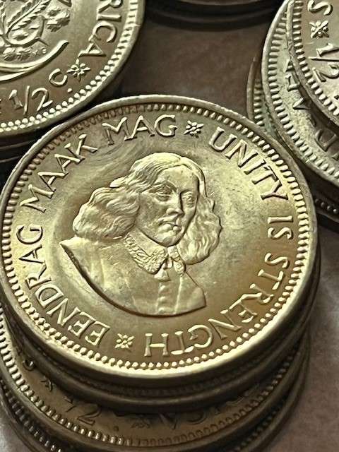 1964 RSA 1/2 cents (1st Decimal series)