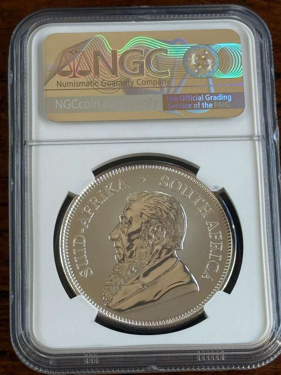 2017 Uncirculated Silver Krugerrand. First year of issue. TOP POP at NGC graded MS70.