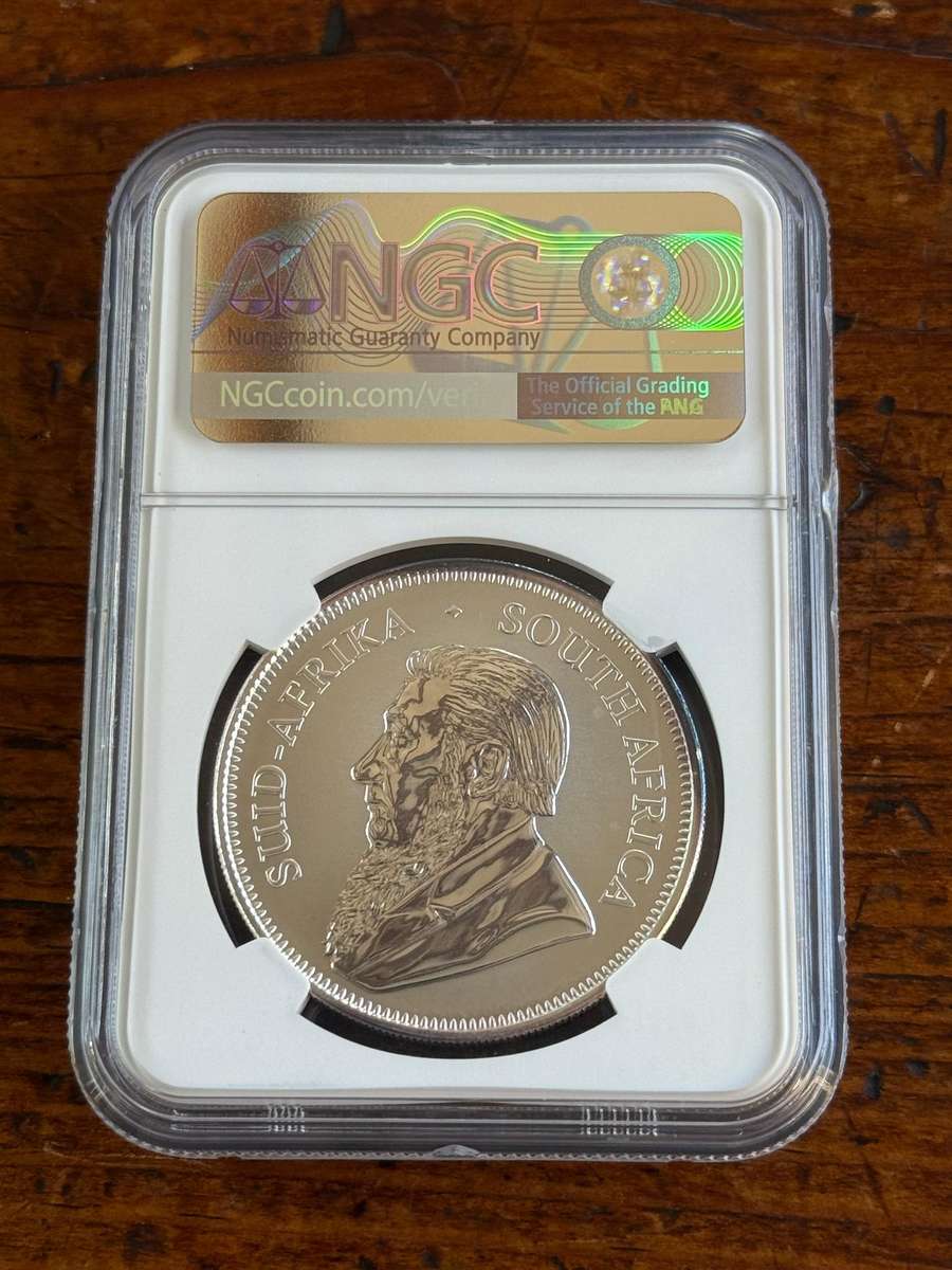 2017 Uncirculated Silver Krugerrand. First year of issue. TOP POP at NGC graded MS70.
