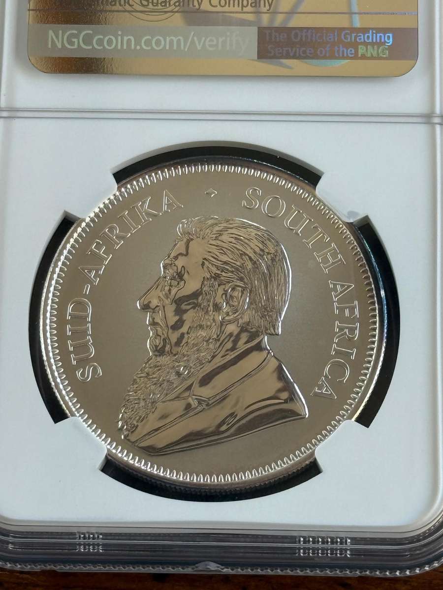 2017 Uncirculated Silver Krugerrand. First year of issue. TOP POP at NGC graded MS70.