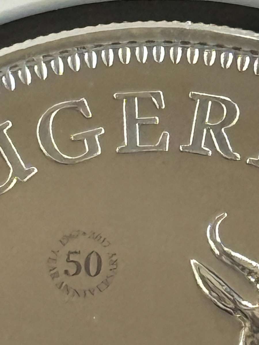 2017 Uncirculated Silver Krugerrand. First year of issue. TOP POP at NGC graded MS70.