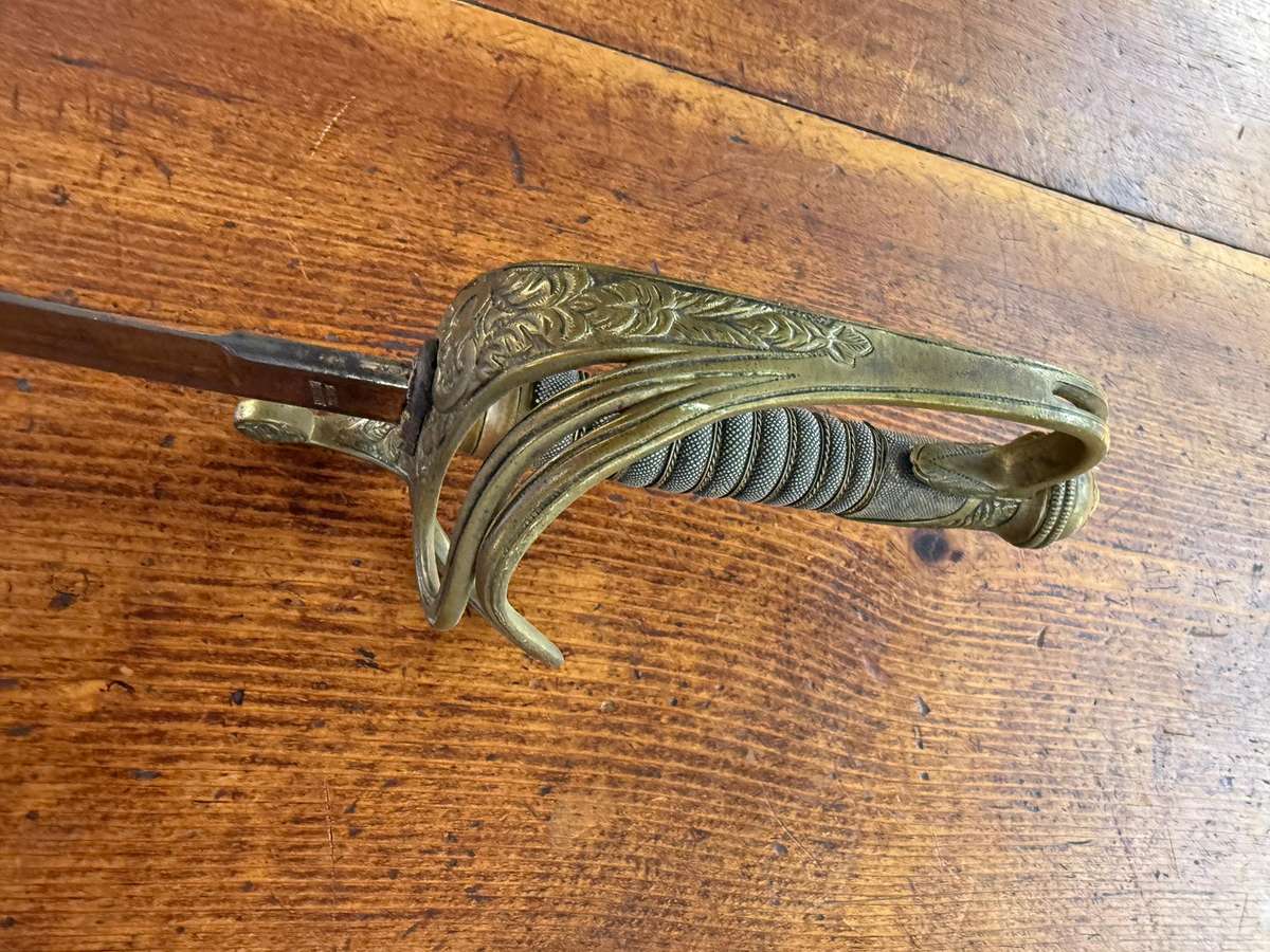 Sword with Scabbard stamped E & F Horster, Solingen.