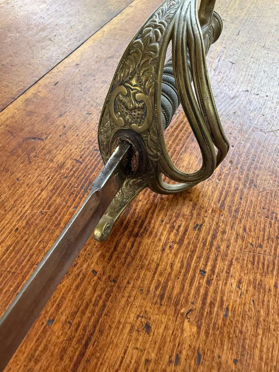 Sword with Scabbard stamped E & F Horster, Solingen.