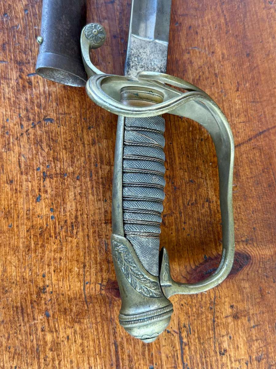 Sword with Scabbard stamped E & F Horster, Solingen.