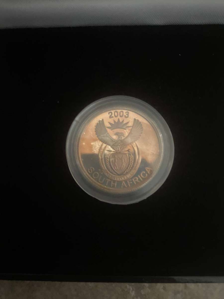 WILDLIFE SERIES 2003 "The Rhino" 5c (1/4 oz) Silver Coin