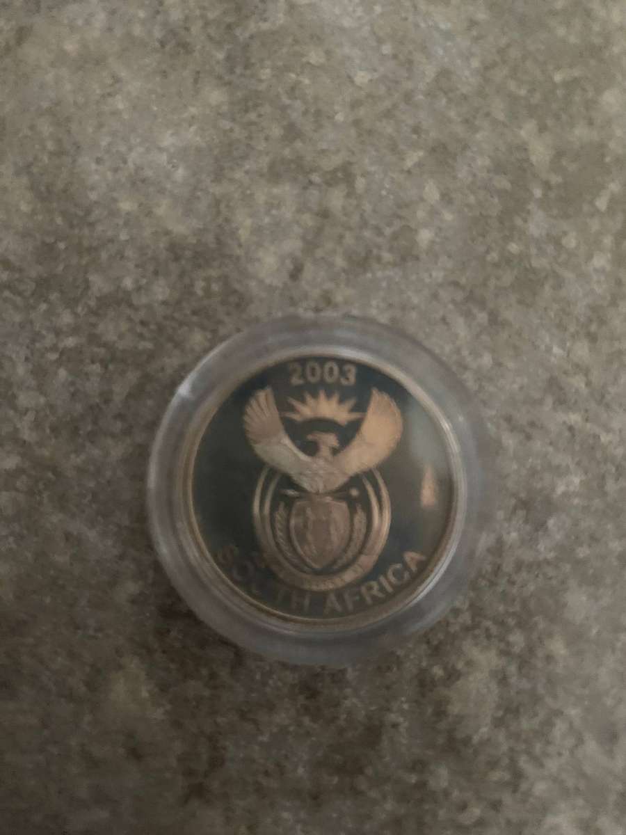 WILDLIFE SERIES 2003 "The Rhino" 5c (1/4 oz) Silver Coin