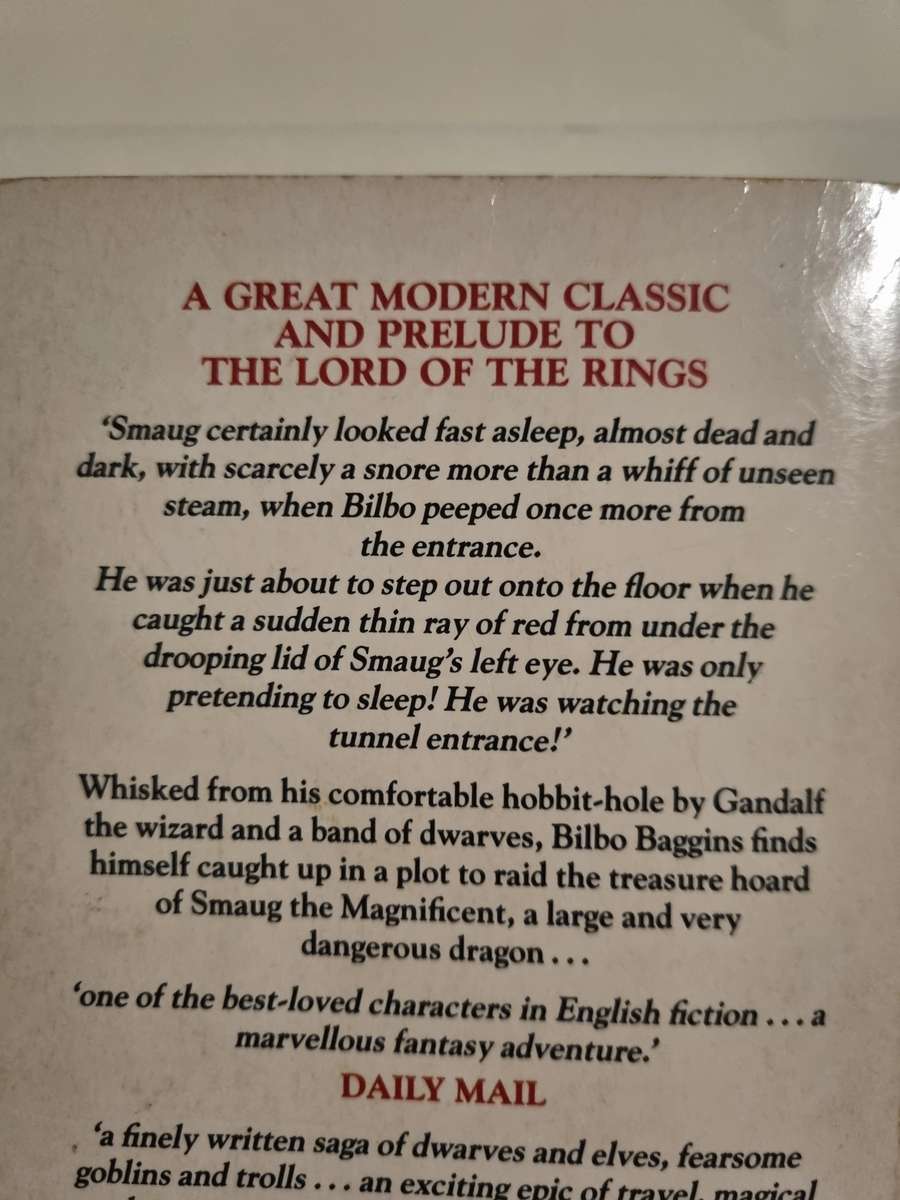 The Hobbit. JRR Tolkien.