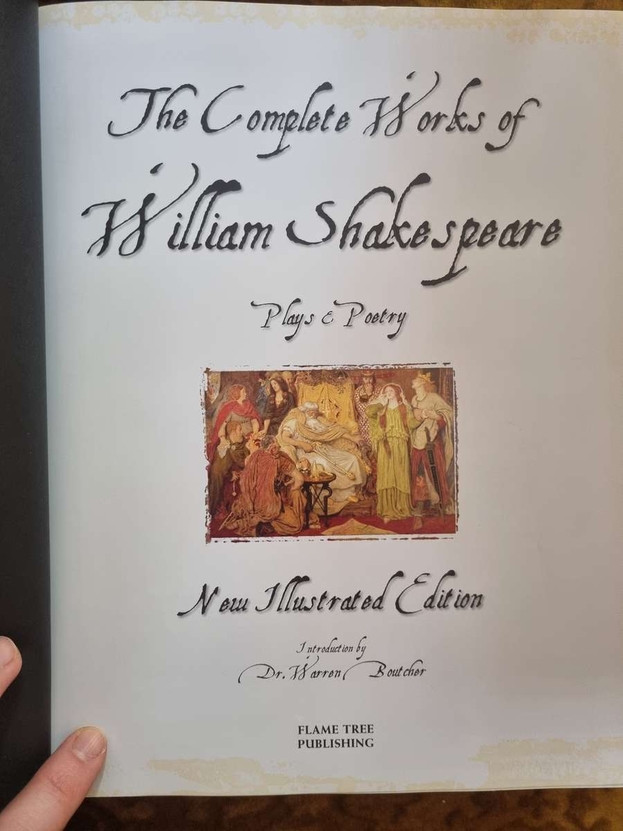 Illustrated Complete Works of Shakespeare. Large hardcover!