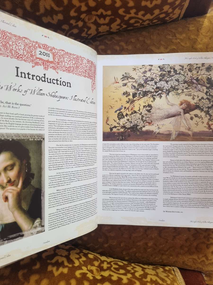 Illustrated Complete Works of Shakespeare. Large hardcover!