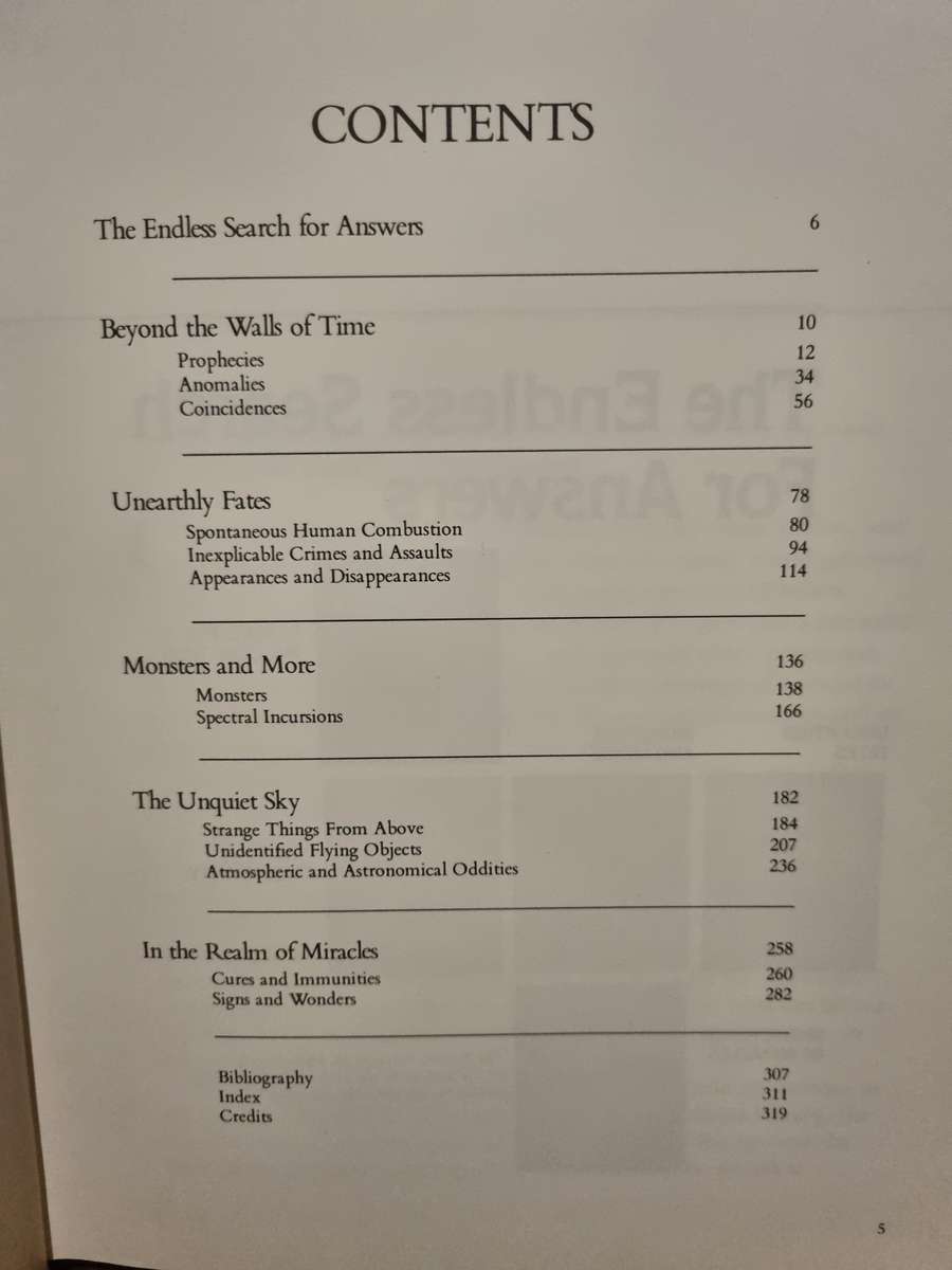 Mysteries of the Unexplained.