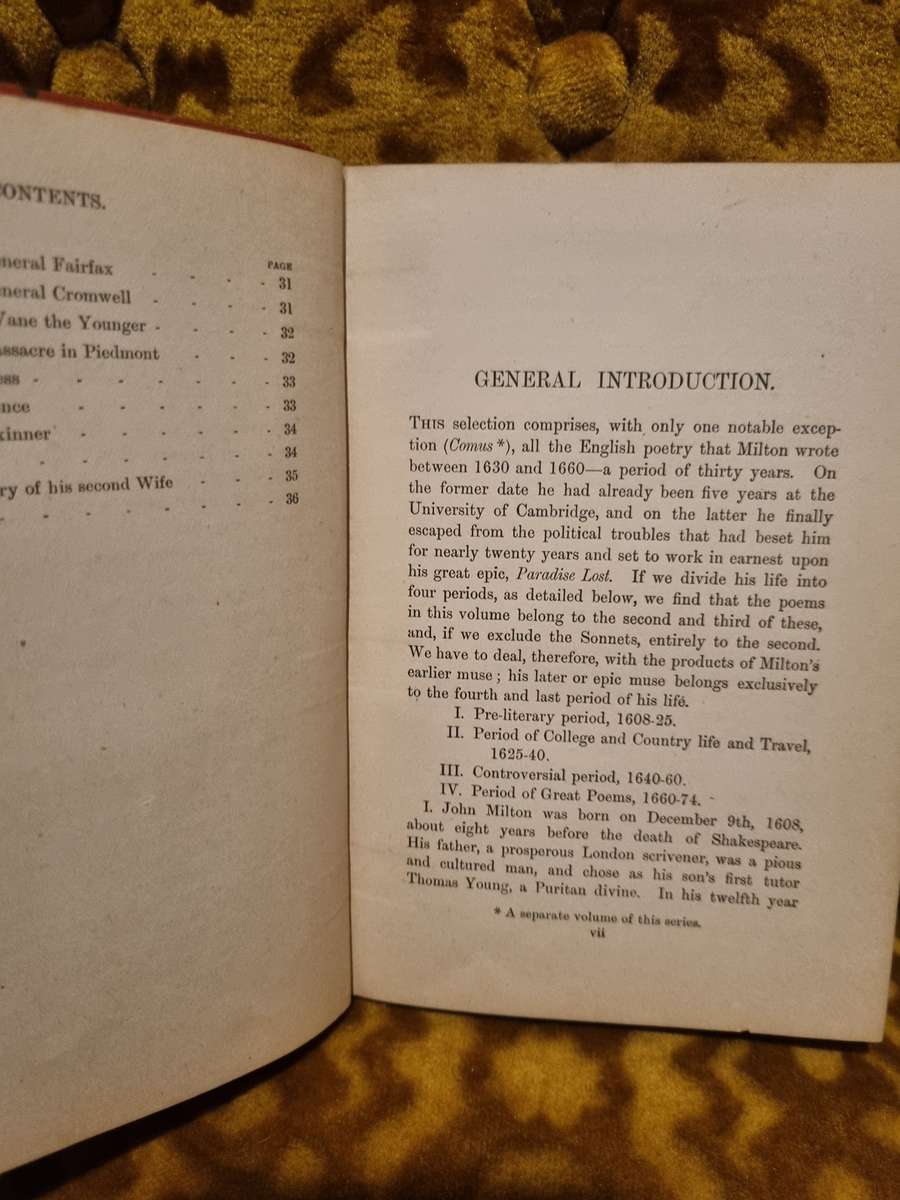 Milton - Lycidas, Sonnets