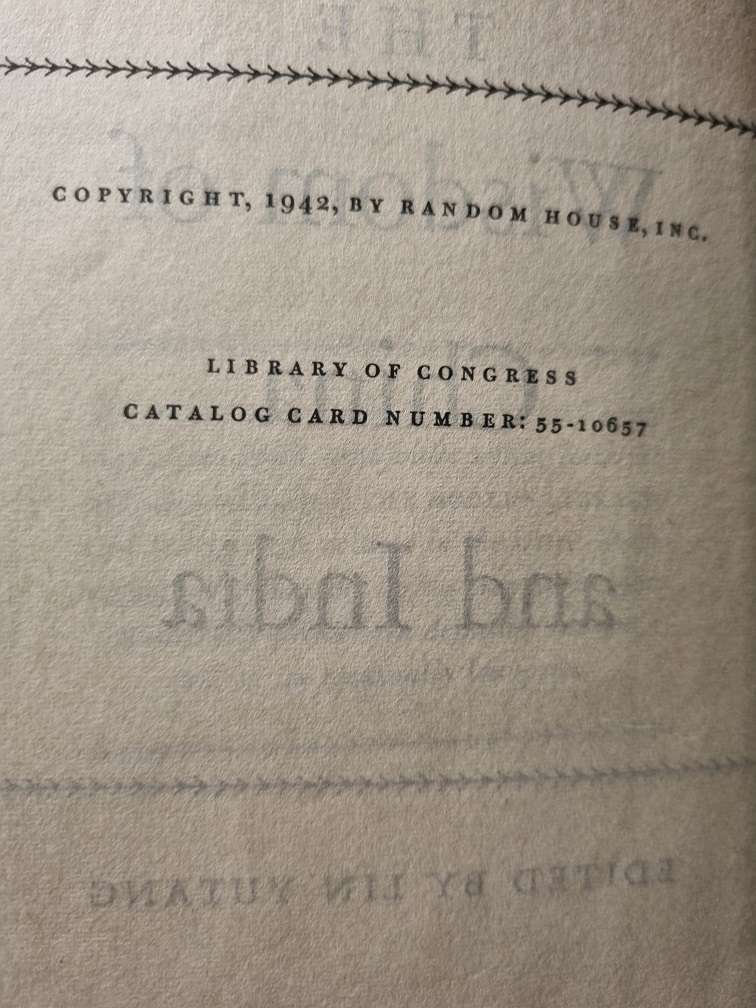 The Wisdom of China and India - Lin Yutang