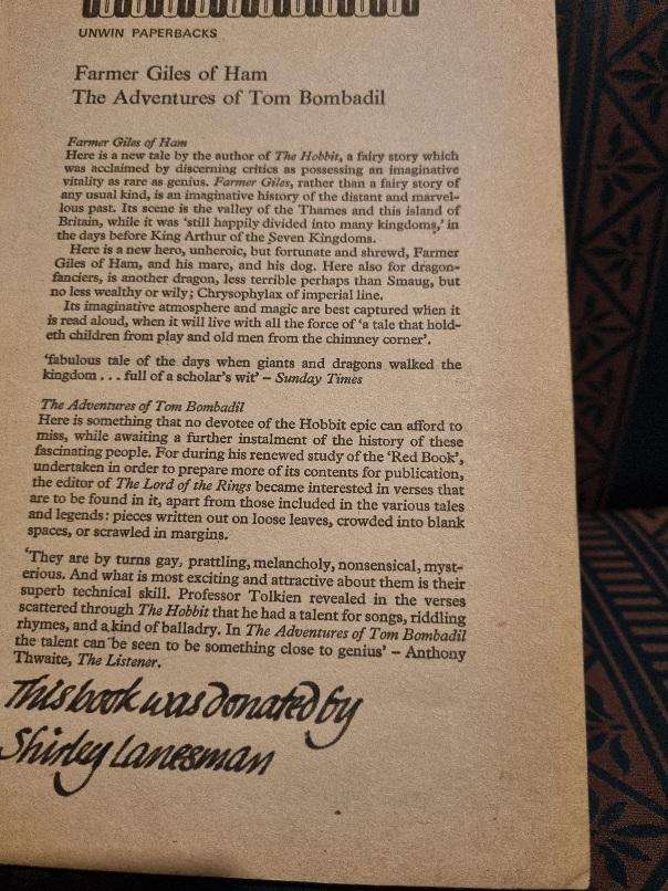 JRR Tolkien - Farmer Giles of Ham / The Adventures of Tom Bombadil