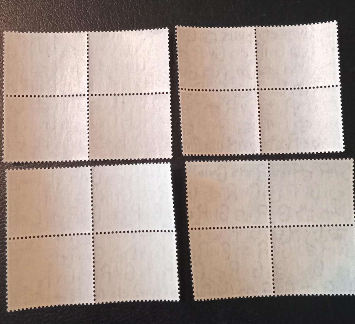 GREAT BRITAIN, 1940,Centenary of First Adhesive Stamps,1d,1 1/2d,2d&2 1/2d Blue. Blocks of 4 MNH