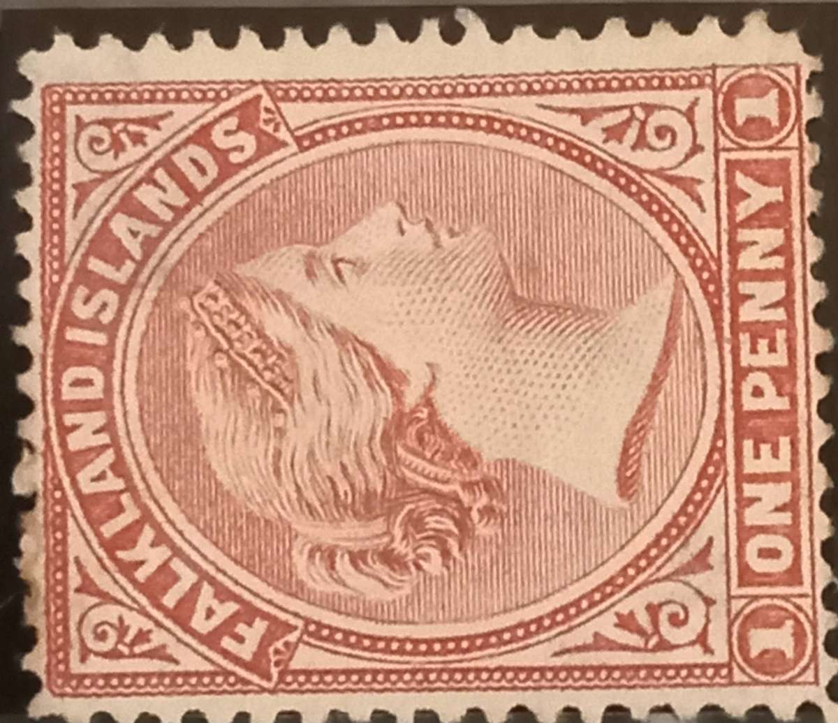 FALKLAND ISLANDS WATERMARK W W2SL  CROWN CA SIDEWAYS TO THE LEFT