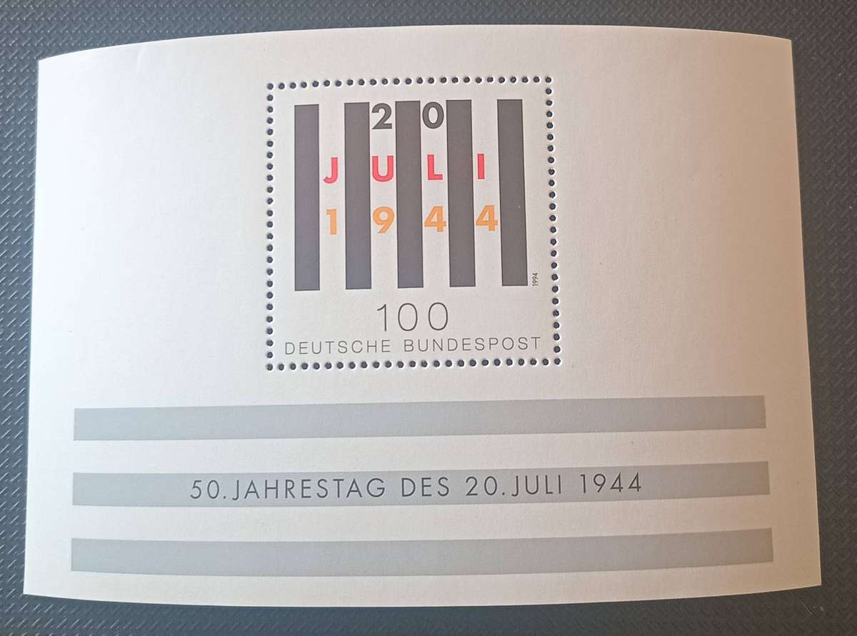 BRD 1994, Michel 1741 - 50th anniversary of July 20, 1944, Block 29, mint