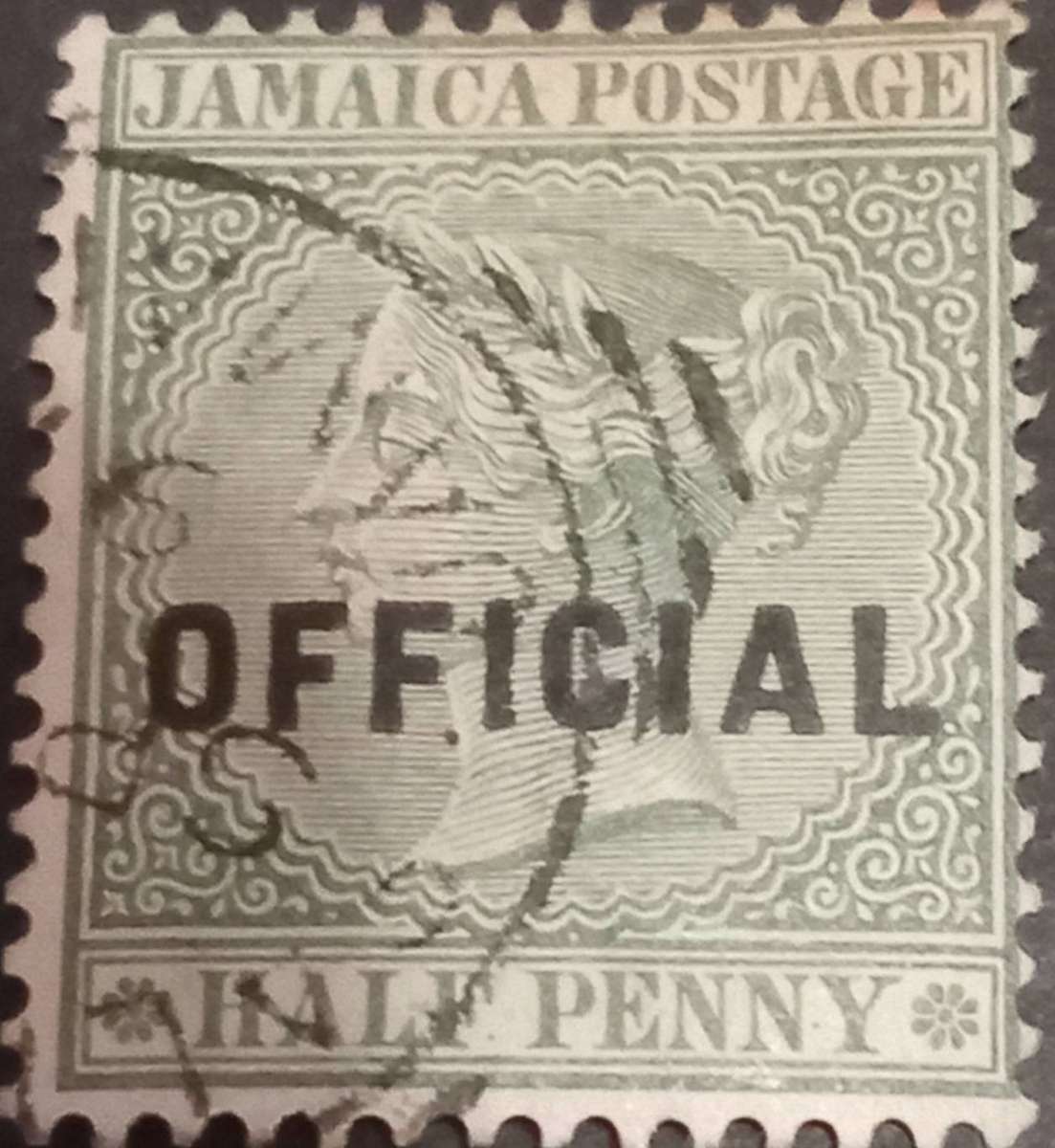 JAMAICA QV SG O3,1890-1891 OFFICIAL