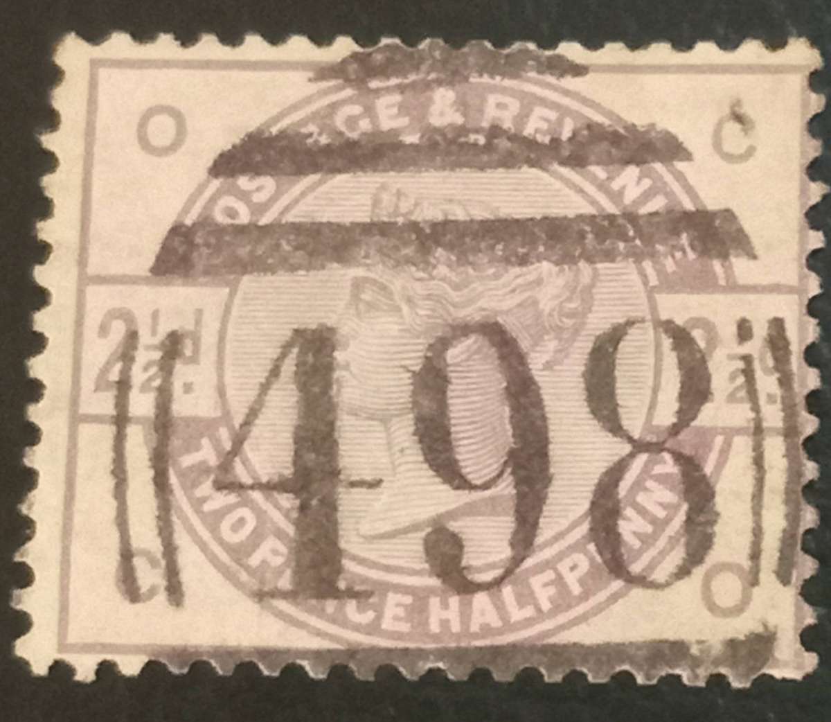 1884 Great Britain Sc #101 - 2½p Queen Victoria VFU