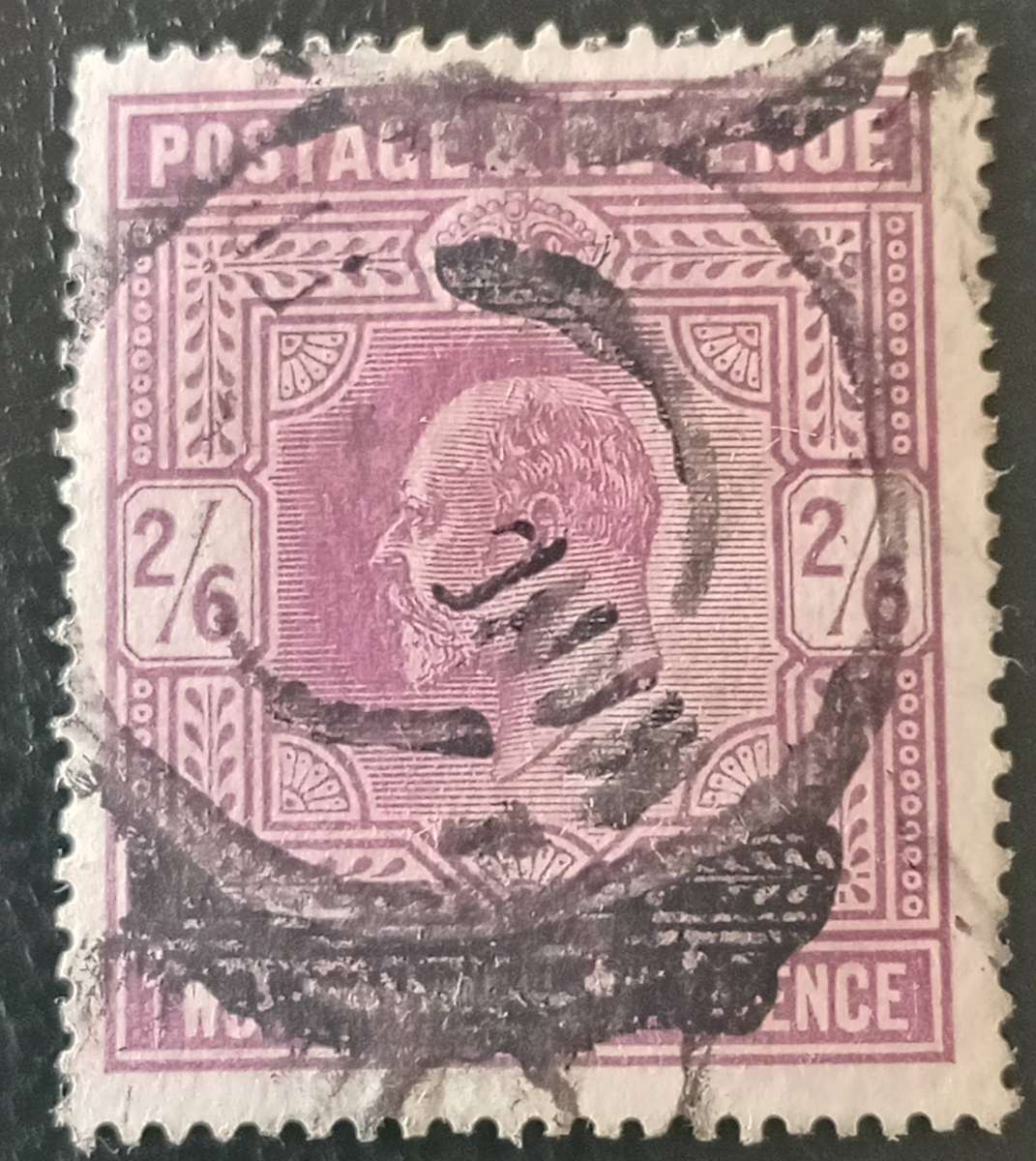 GREAT BRITAIN 1902  2/6 Slate purple Chalky  VFU Cat £150