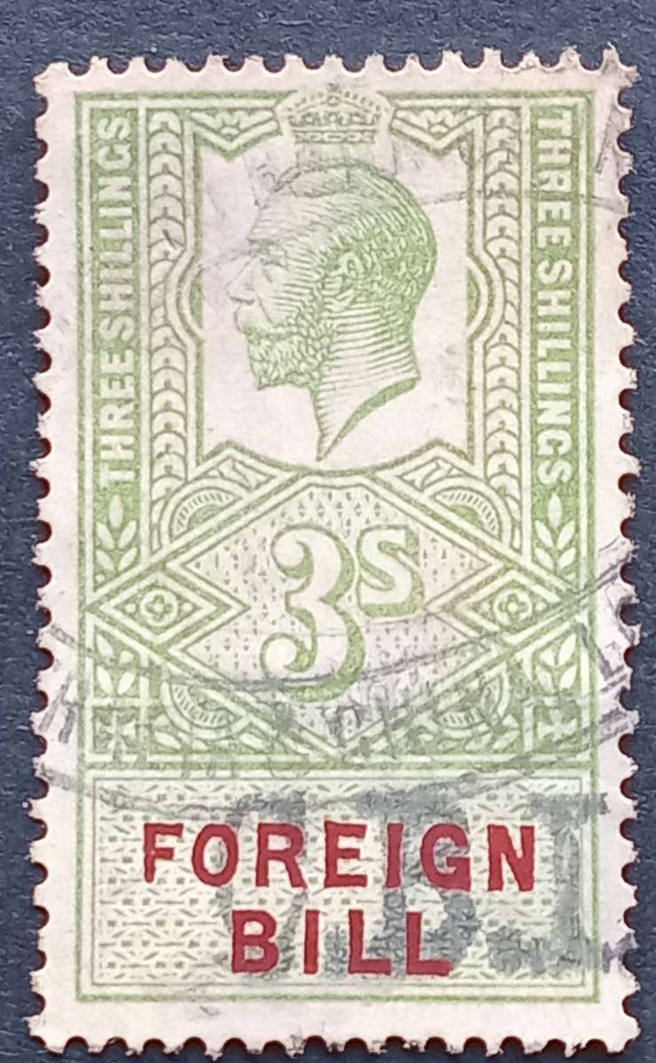 GB 1903 3 Shillings Foreign Bill VFU