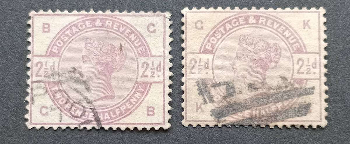 GREAT BRITAIN 1883 2 x 2½d SG#190