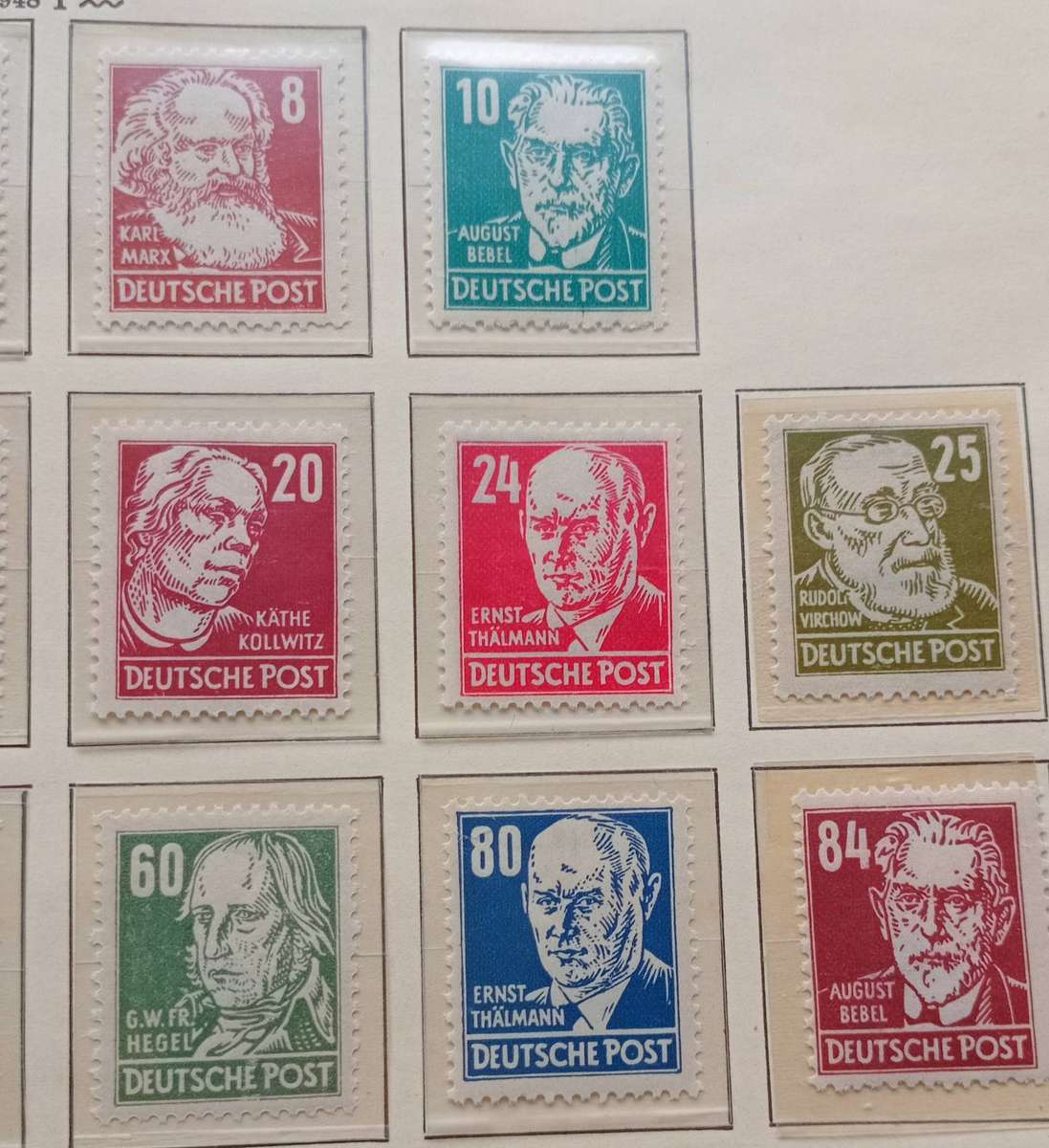 GERMANY DDR DEMOCRATIC REPUBLIC 1953 SCOTT 122-136 PERSONALITIES PERFECT MNH CV R4000+