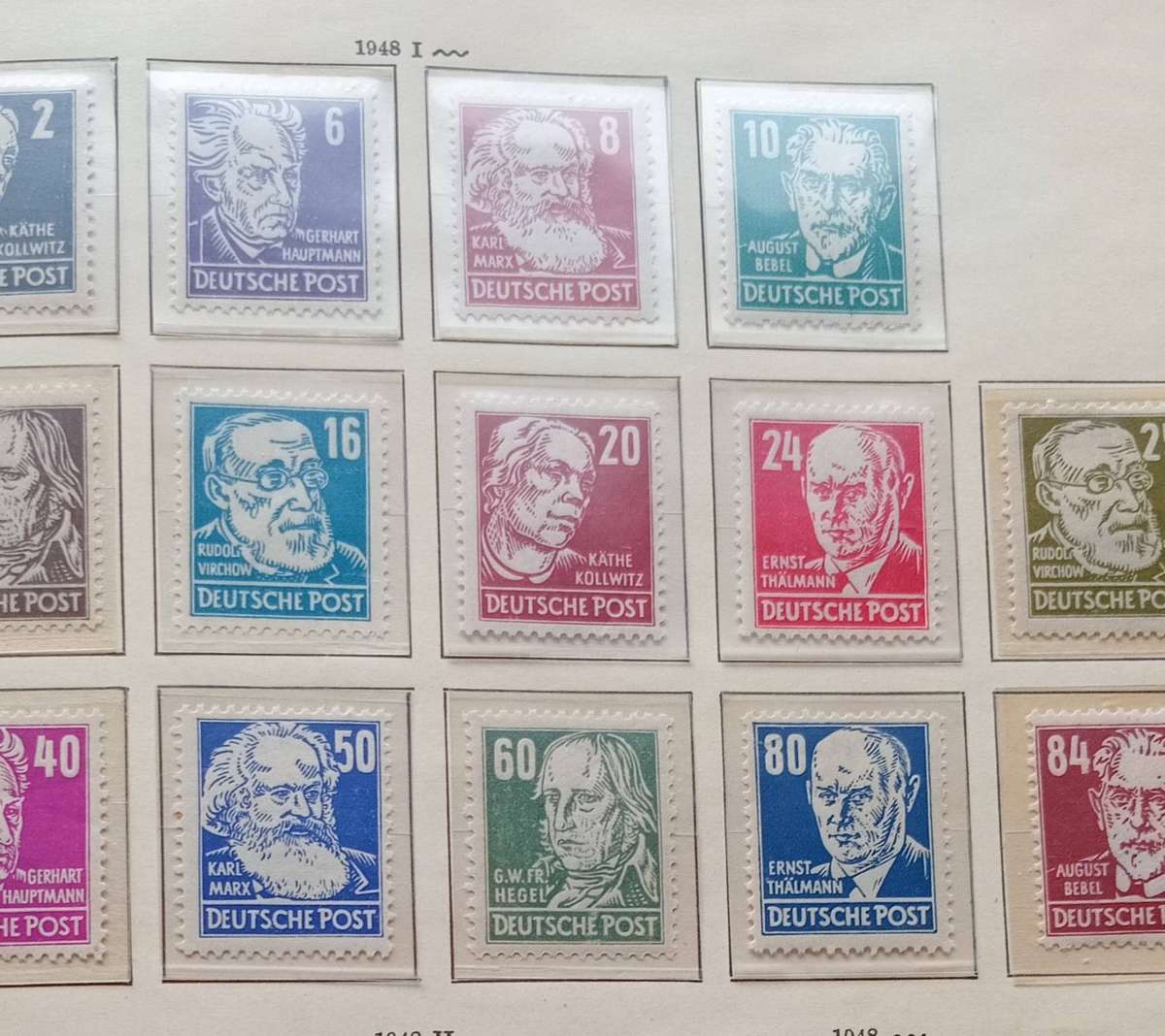 GERMANY DDR DEMOCRATIC REPUBLIC 1953 SCOTT 122-136 PERSONALITIES PERFECT MNH CV R4000+