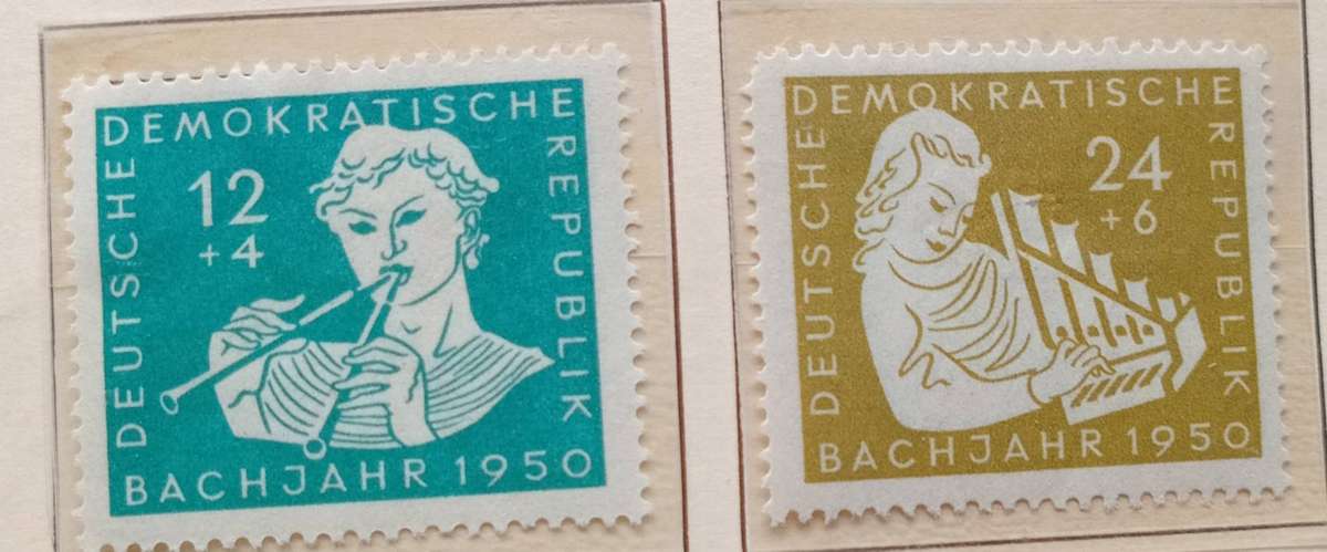 GDR 1950 Johann Sebastian Bach Mint ** MNH MiNr #256 - 259 CV R800