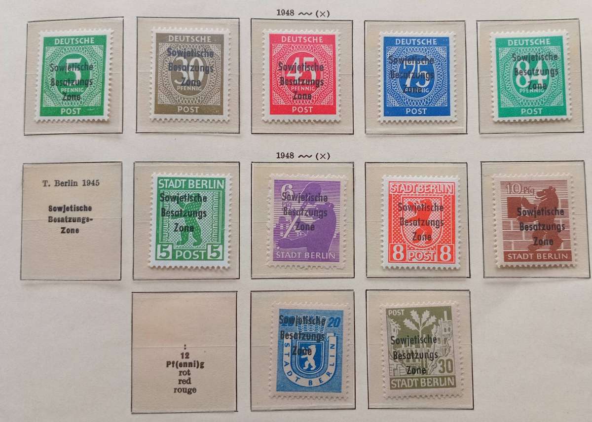 GERMANY SOVIET OCCUPATION ZONE DDR 1948 PERFECT MNH CV R1200+