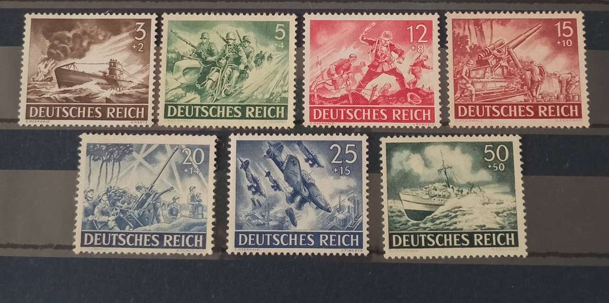 German Reich 1943(7 values) "Day of the Wehrmacht" MH&MNH